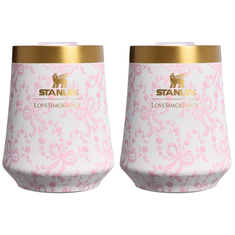 Stanley 1913 x LoveShackFancy Holiday The Reserve Wine Tumbler Set | 11 OZ (2-pack)
