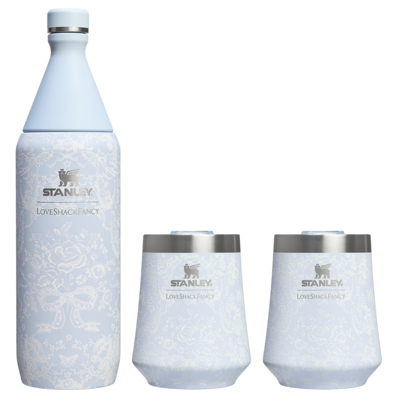 Stanley 1913 x LoveShackFancy Holiday Reserve All Day Wine Set | 34 OZ | 11 OZ